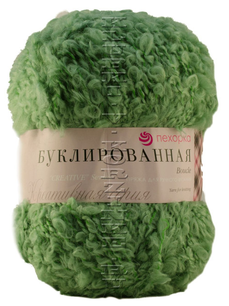 Пряжа Пехорка «Буклированная» - (09 - Зеленое яблоко)