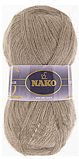 Пряжа Mohair Delicate Nako - (6139 - Серо-коричневый)