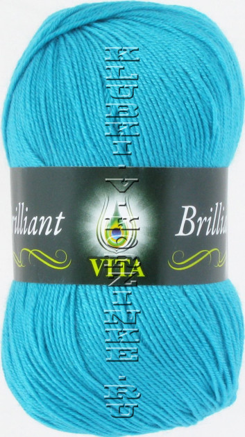Пряжа VITA «BRILLIANT» - (4993 - Голубая бирюза)