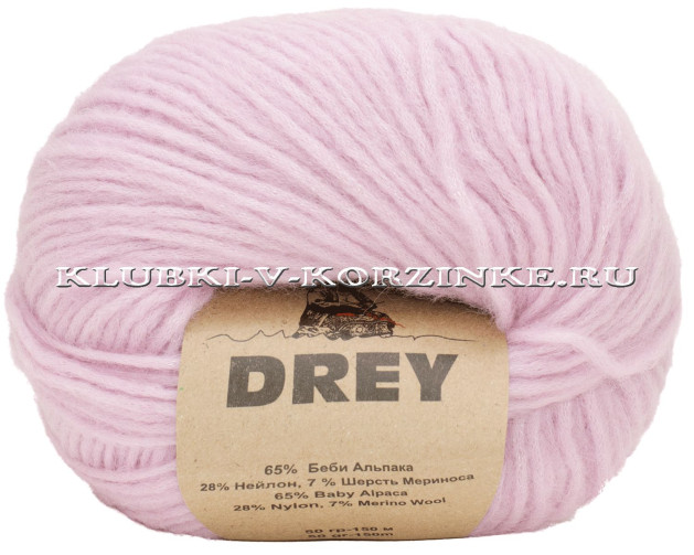 Пряжа Drey (8930 - Розовая сирень)