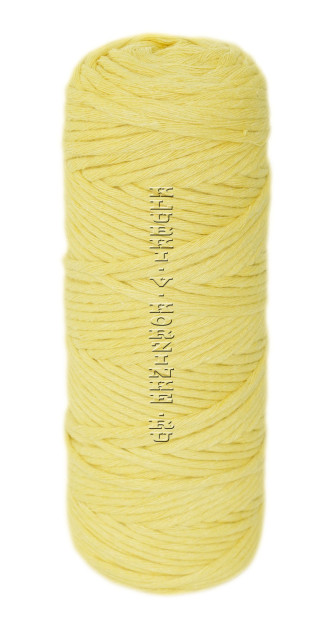 Шпагат крученый хлопковый 4 мм 100 м - (026И - Жёлтый)