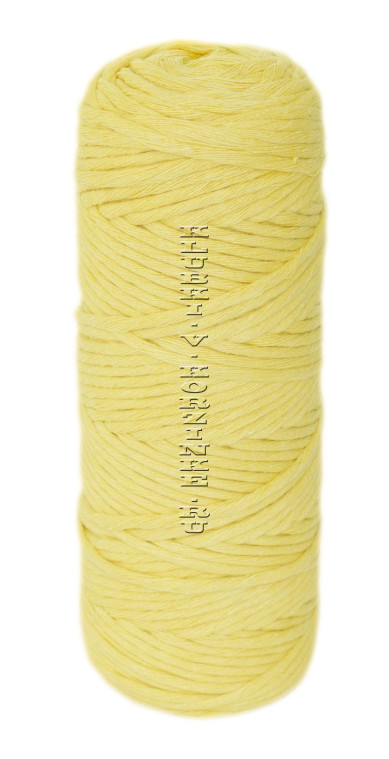 Шпагат крученый хлопковый 4 мм 100 м - (026И - Жёлтый)