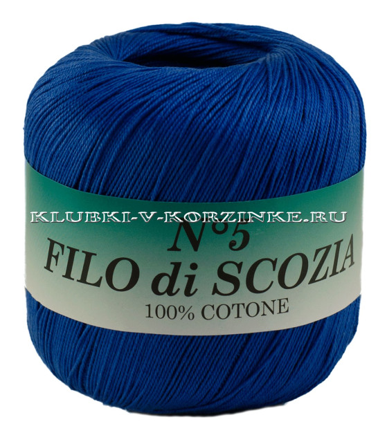 Пряжа Filo di Scozia №5 - (62 - Светло-синий)