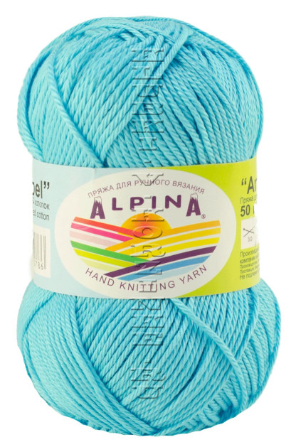 Пряжа Alpina «Anabel» - (3846 - Св.бирюзовый)