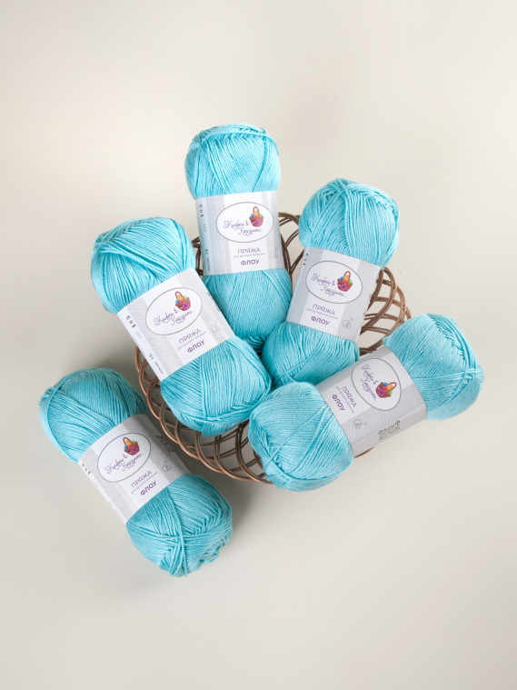 Пряжа &quot;Флоу&quot; (15 - Лазурное небо)