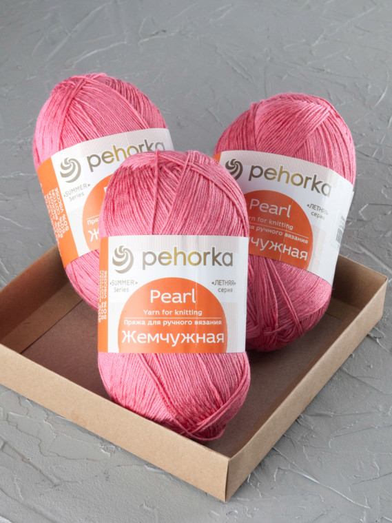 Пряжа Пехорка «Жемчужная» - (11 - Яр.розовый)