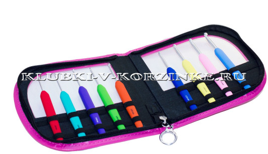 Набор крючков KnitPro Waves (арт. 30922, розовый)
