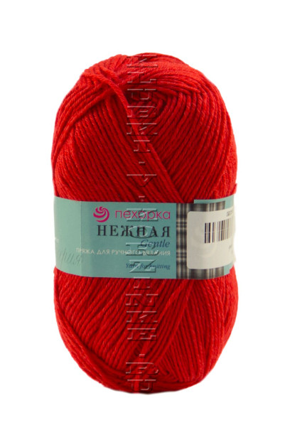Пряжа Пехорка «Нежная» - (06 - Красный)