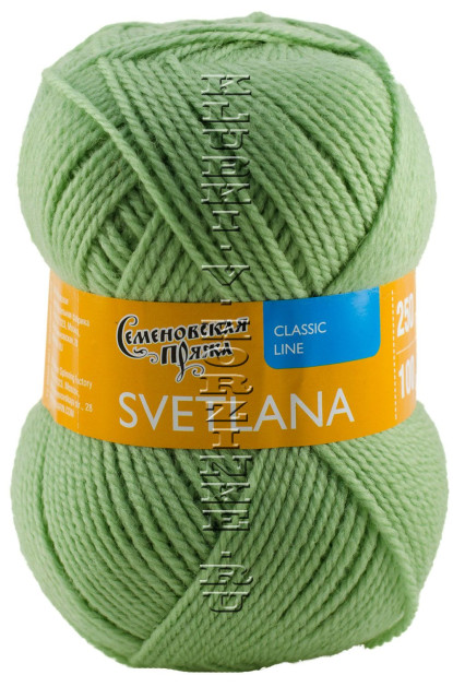 Пряжа Семеновская «Светлана» - (122 - Зеленое яблоко)