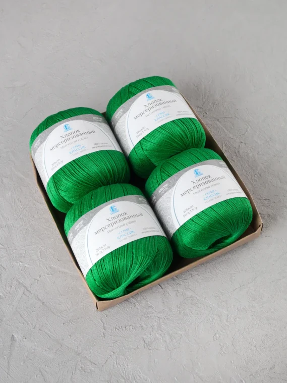 Пряжа Камтекс «Хлопок Мерсеризованный» - (044 - Трава)