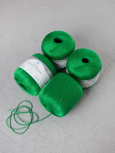 Пряжа Камтекс «Хлопок Мерсеризованный» - (044 - Трава)