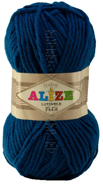 Пряжа LANAGOLD PLUS Alize - (155 - Темно-бирюзовый)