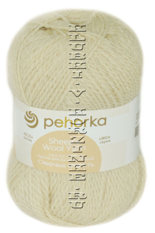Пряжа Пехорка «Овечья шерсть» - (166 - Суровый)