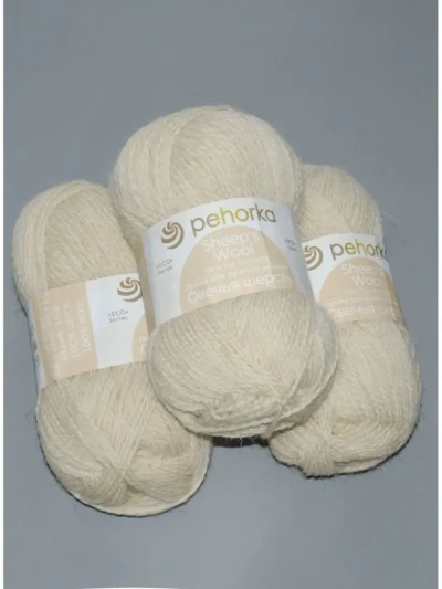 Пряжа Пехорка «Овечья шерсть» - (166 - Суровый)