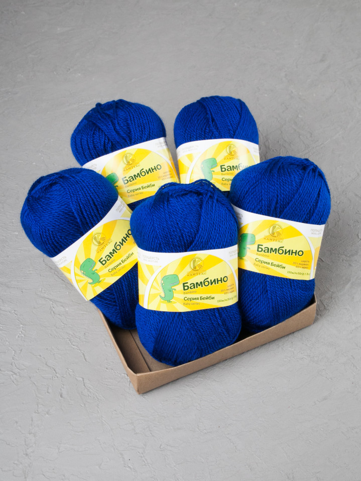 Пряжа Камтекс «Бамбино» - (019 - Василек)