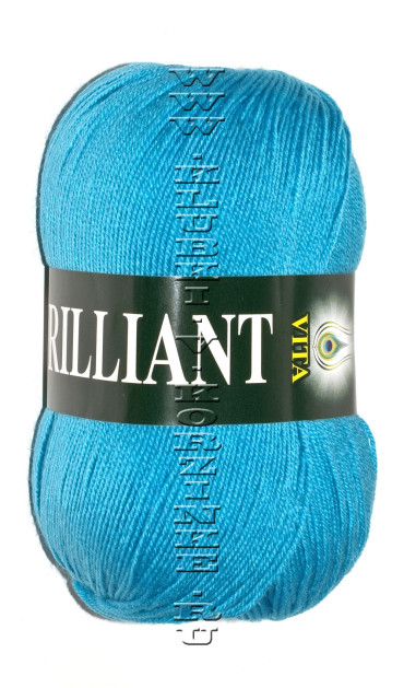 Пряжа VITA "BRILLIANT" - (4972 - Голубая бирюза)