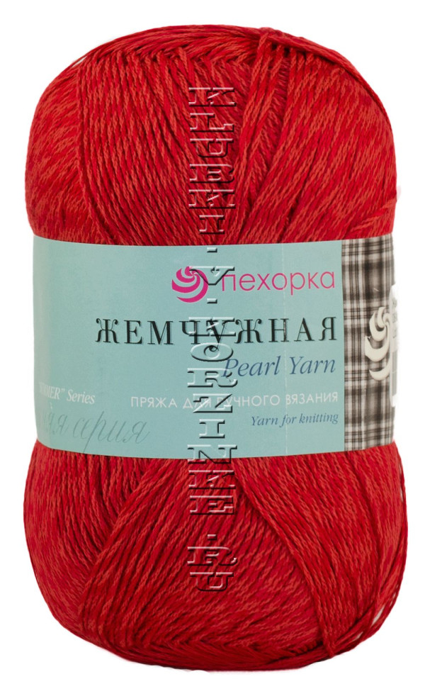 Пряжа Пехорка «Жемчужная» - (06 - Красный)