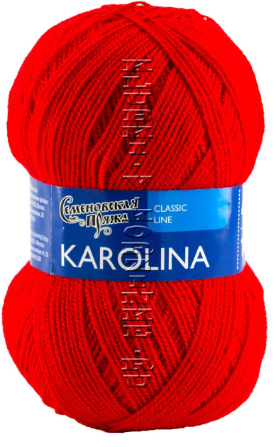 Пряжа Семеновская «Каролина» - (213 - Кармин)