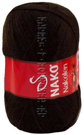 Пряжа Nakolen Nako - (5195 - Темно-коричневый)