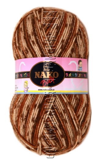 Пряжа NAKO "BAMBINO MATIC" - (9088 - Шоколад)