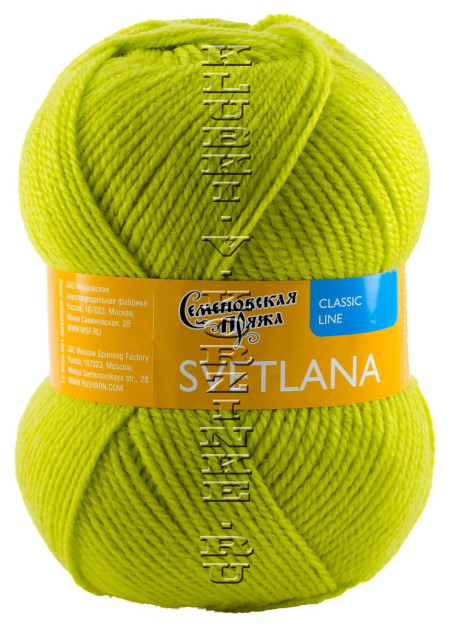Пряжа Семеновская «Светлана» - (345 - Липа)
