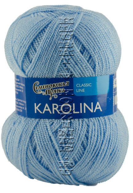 Пряжа Семеновская «Каролина» - (3 - Голубой)