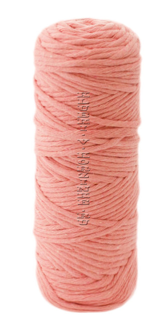 Шпагат крученый хлопковый 4 мм 100 м - (2131 - Персиковый)