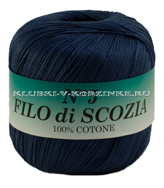 Пряжа Filo di Scozia №5 - (67 - Синий)