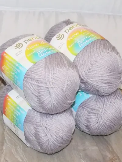 Пряжа Пехорка «Детская новинка» - (08 - Светло-серый)