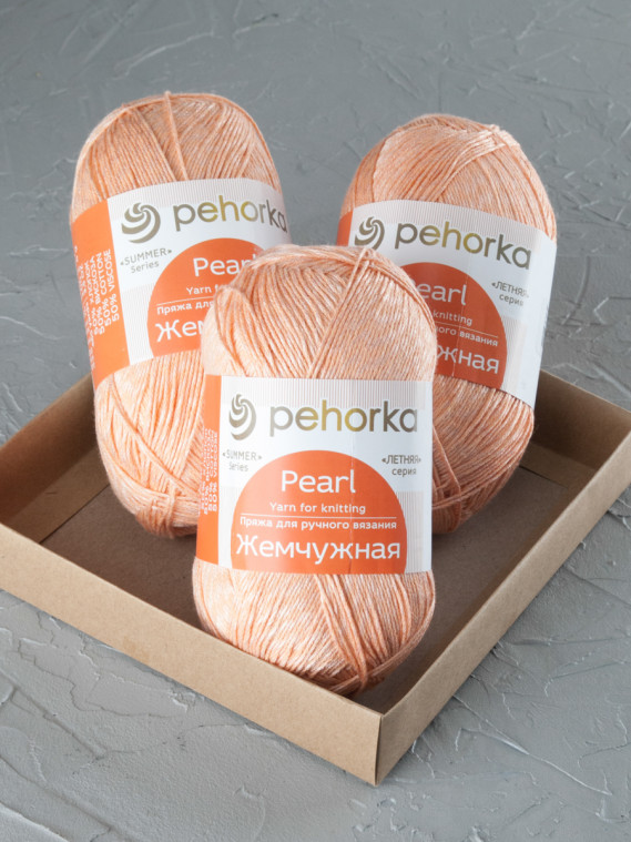 Пряжа Пехорка «Жемчужная» - (18 -  Персик)