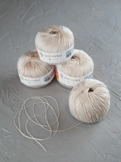 Пряжа Пехорка «Ажурная» - (03 - Св.бежевый)