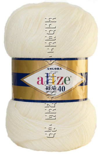 Пряжа Angora Real 40 Alize - (01 - Молочный)