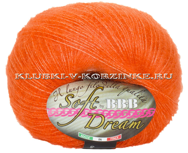 Пряжа Soft Dream BBB - (166 - Апельсин) - купить в Москве по недорогой ...