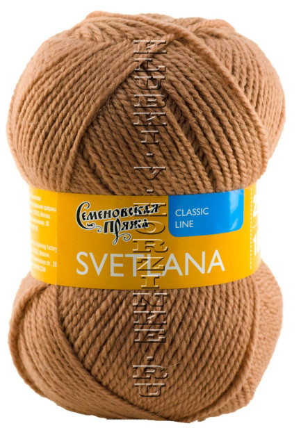 Пряжа Семеновская «Светлана» - (902 - Молочный шоколад)