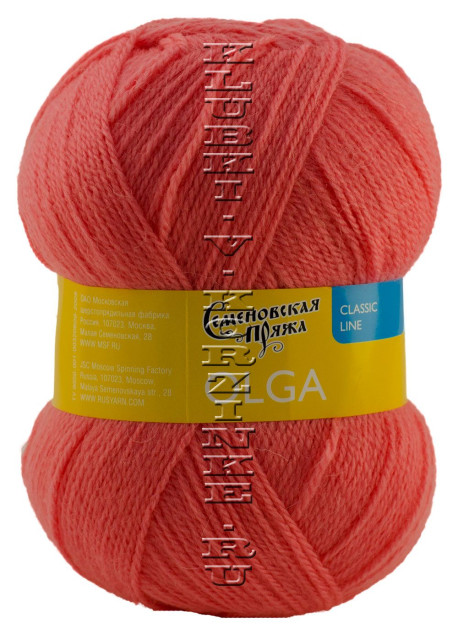 Пряжа Семеновская «Ольга» - (924 - Багряный)