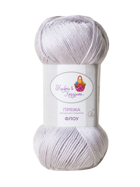Пряжа &quot;Флоу&quot; (19 - Холодный жемчуг)