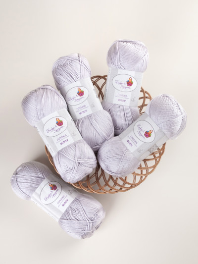 Пряжа &quot;Флоу&quot; (19 - Холодный жемчуг)