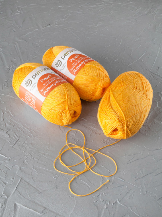 Пряжа Пехорка «Жемчужная» - (12 - Желток)