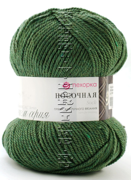 Пряжа Пехорка "Носочная" - (09 - Зеленое яблоко)