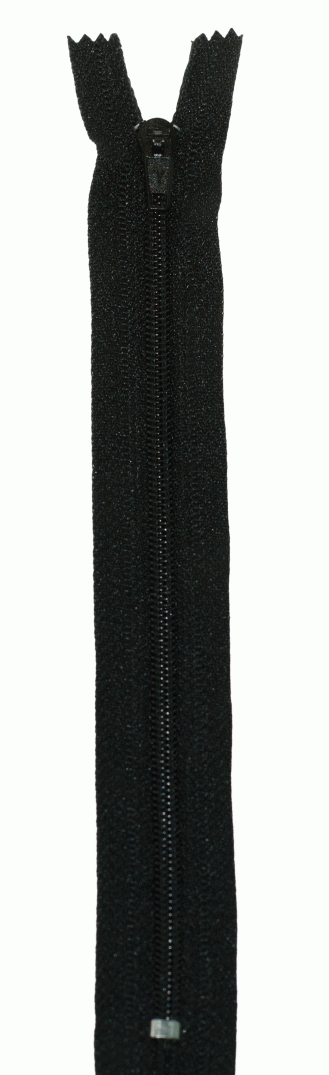 Молния Спираль н/р брючная G004P Gamma, тип 4, 18 см (310 - Чёрный)