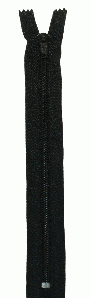 Молния Спираль н/р брючная G004P Gamma, тип 4, 18 см (310 - Чёрный)
