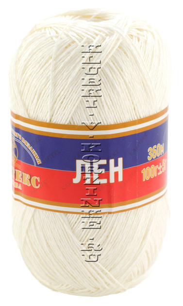 Пряжа Камтекс «Лён» - (002 - Отбелка)