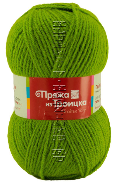 Пряжа Троицкая «Подмосковная» - (1552 - Аспарагус)