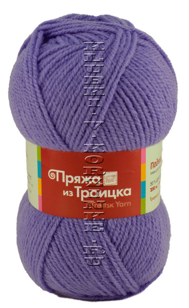 Пряжа Троицкая «Подмосковная» - (0394 - Сирень)