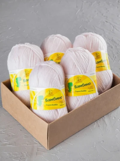 Пряжа Камтекс «Бамбино» - (293 - Розовый песок)