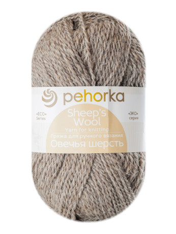 Пряжа Пехорка «Овечья шерсть» - (530 - Светло-натуральный)