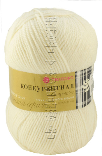 Пряжа Пехорка «Конкурентная» - (01 - Белый)