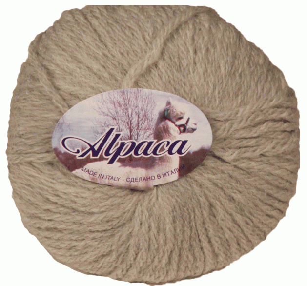Пряжа итальянская "Alpaca"  (70 - Серый)