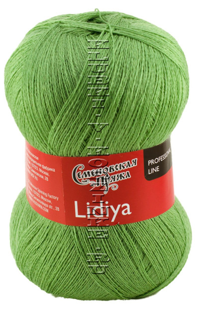 Пряжа Семеновская «Лидия ПШ» - (898 - Зеленый луг)