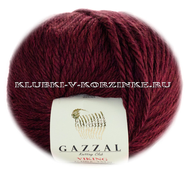 Пряжа Viking GAZZAL - (4015 - Бордо)
